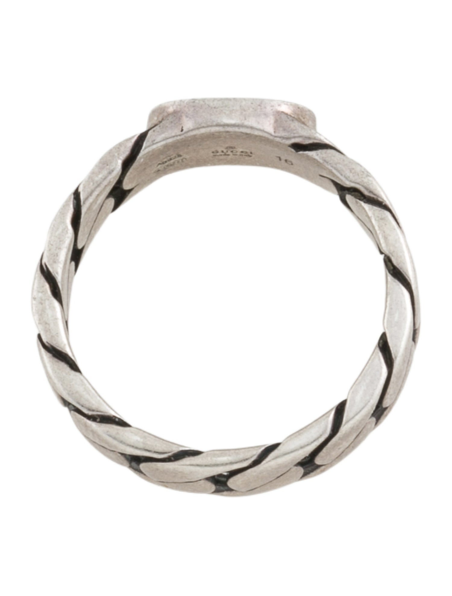 Gucci Enamel Interlocking G Ring